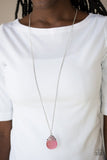 Nightcap and Gown - Pink Necklace - Paparazzi Accessories Necklace Bedazzle Me Pretty Mobile Fashion Boutique