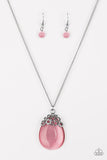 Nightcap and Gown - Pink Necklace - Paparazzi Accessories Necklace Bedazzle Me Pretty Mobile Fashion Boutique