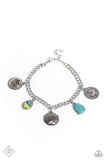 Nimble Nomad - Blue Bracelet - Paparazzi Accessories Bracelet Bedazzle Me Pretty Mobile Fashion Boutique