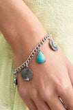 Nimble Nomad - Blue Bracelet - Paparazzi Accessories Bracelet Bedazzle Me Pretty Mobile Fashion Boutique