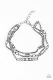 No Means NOMAD - Silver Bracelet - Paparazzi Accessories Bracelet Bedazzle Me Pretty Mobile Fashion Boutique