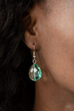 No Tears Left To Cry - Green Necklace - Paparazzi Accessories Necklace Bedazzle Me Pretty Mobile Fashion Boutique