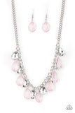 No Tears Left To Cry - Pink Necklace - Paparazzi Accessories Necklace Bedazzle Me Pretty Mobile Fashion Boutique