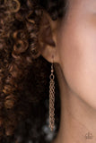 Noble Navigator - Copper Necklace - Paparazzi Accessories Necklace Bedazzle Me Pretty Mobile Fashion Boutique