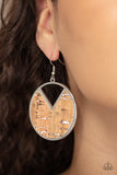Nod to Nature - White Earrings - Paparazzi Accessories Earrings Bedazzle Me Pretty Mobile Fashion Boutique