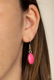 Nomadic Dramatics - Pink Necklace - Paparazzi Accessories Necklace Bedazzle Me Pretty Mobile Fashion Boutique