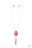 Nomadic Dramatics - Pink Necklace - Paparazzi Accessories Necklace Bedazzle Me Pretty Mobile Fashion Boutique