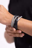 Not SEW Fast - Black Bracelet - Paparazzi Accessories Bracelet Bedazzle Me Pretty Mobile Fashion Boutique