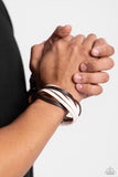 Not SEW Fast - Brown Bracelet - Paparazzi Accessories Bracelet Bedazzle Me Pretty Mobile Fashion Boutique