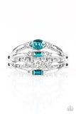 Not So Novice - Blue Ring - Paparazzi Accessories Ring Bedazzle Me Pretty Mobile Fashion Boutique