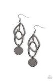 Nothing but CHIME - Black Earrings - Paparazzi Accessories Earrings Bedazzle Me Pretty Mobile Fashion Boutique