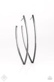 Nothing But Trouble - Silver Earrings - Paparazzi Accessories Earrings Bedazzle Me Pretty Mobile Fashion Boutique