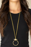 Noticeably Nomad - Green Necklace - Paparazzi Accessories Necklace Bedazzle Me Pretty Mobile Fashion Boutique