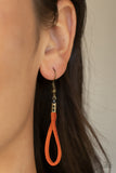 Noticeably Nomad - Orange Necklace - Paparazzi Accessories Necklace Bedazzle Me Pretty Mobile Fashion Boutique