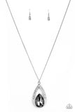 Notorious Noble - Silver Necklace - Paparazzi Accessories Necklace Bedazzle Me Pretty Mobile Fashion Boutique