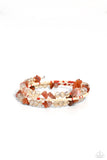 Notoriously Nuanced - Orange Bracelet - Paparazzi Accessories Bracelet Bedazzle Me Pretty Mobile Fashion Boutique