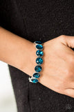 Number One Knockout - Blue Bracelet - Paparazzi Accessories Bracelet Bedazzle Me Pretty Mobile Fashion Boutique