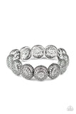 Obviously Ornate - Silver Bracelet - Paparazzi Accessories Bracelet Bedazzle Me Pretty Mobile Fashion Boutique