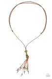 Ocean Child - Green Necklace - Paparazzi Accessories Necklace Bedazzle Me Pretty Mobile Fashion Boutique
