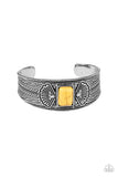 Ocean Mist - Yellow Bracelet - Paparazzi Accessories Bracelet Bedazzle Me Pretty Mobile Fashion Boutique