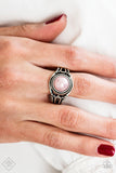 Ocean Outing - Pink Ring - Paparazzi Accessories Ring Bedazzle Me Pretty Mobile Fashion Boutique