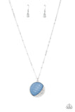 Oceanic Eclipse - Blue Necklace - Paparazzi Accessories Necklace Bedazzle Me Pretty Mobile Fashion Boutique