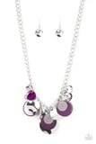 Oceanic Opera - Purple Necklace - Paparazzi Accessories Necklace Bedazzle Me Pretty Mobile Fashion Boutique