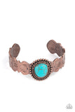 Oceanic Oracle - Copper Bracelet - Paparazzi Accessories Bracelet Bedazzle Me Pretty Mobile Fashion Boutique
