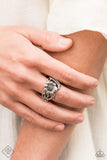 Oceanside Orchard - Silver Ring - Paparazzi Accessories Ring Bedazzle Me Pretty Mobile Fashion Boutique