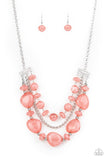 Oceanside Service - Pink Necklace - Paparazzi Accessories Necklace Bedazzle Me Pretty Mobile Fashion Boutique