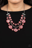 Oceanside Service - Pink Necklace - Paparazzi Accessories Necklace Bedazzle Me Pretty Mobile Fashion Boutique