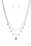 Ode To Mom - Pink Necklace - Paparazzi Accessories Necklace FS-Bedazzle Me Pretty Mobile Fashion Boutique