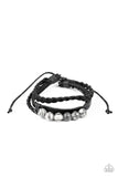 Off-Road Rebel - Black Bracelet - Paparazzi Accessories Bracelet Bedazzle Me Pretty Mobile Fashion Boutique