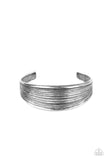 Off The Cuff Couture - Silver Bracelet - Paparazzi Accessories Bracelet Bedazzle Me Pretty Mobile Fashion Boutique