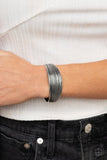 Off The Cuff Couture - Silver Bracelet - Paparazzi Accessories Bracelet Bedazzle Me Pretty Mobile Fashion Boutique