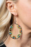 Off The Rim - Multi Earrings - Paparazzi Accessories Earrings Bedazzle Me Pretty Mobile Fashion Boutique