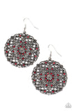 Oh MANDALA! - Red Earrings - Paparazzi Accessories Earrings Bedazzle Me Pretty Mobile Fashion Boutique