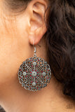 Oh MANDALA! - Red Earrings - Paparazzi Accessories Earrings Bedazzle Me Pretty Mobile Fashion Boutique