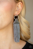 Oh My GIZA - Silver Earrings - Paparazzi Accessories Earrings Bedazzle Me Pretty Mobile Fashion Boutique