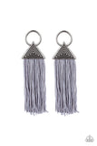 Oh My GIZA - Silver Earrings - Paparazzi Accessories Earrings Bedazzle Me Pretty Mobile Fashion Boutique