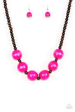 Oh My Miami - Pink Necklace - Paparazzi Accessories Necklace Bedazzle Me Pretty Mobile Fashion Boutique