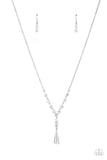 Olympian Oracle - White Necklace - Paparazzi Accessories Necklace Bedazzle Me Pretty Mobile Fashion Boutique