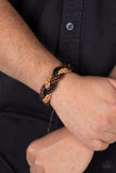 On Adventure Time - Brown Bracelet - Paparazzi Accessories Bracelet Bedazzle Me Pretty Mobile Fashion Boutique