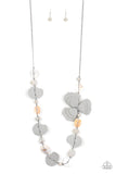 On Island Time - Silver Necklace - Paparazzi Accessories Necklace Bedazzle Me Pretty Mobile Fashion Boutique