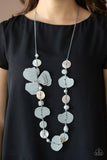 On Island Time - Silver Necklace - Paparazzi Accessories Necklace Bedazzle Me Pretty Mobile Fashion Boutique
