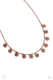 On My CHIME - Copper Necklace - Paparazzi Accessories Necklace Bedazzle Me Pretty Mobile Fashion Boutique