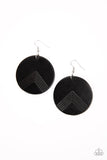 On the Edge of Edgy - Black Earrings - Paparazzi Accessories Earrings Bedazzle Me Pretty Mobile Fashion Boutique