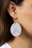 On the Edge of Edgy - Silver Earrings - Paparazzi Accessories Earrings Bedazzle Me Pretty Mobile Fashion Boutique