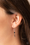 On The Fly - Black Necklace - Paparazzi Accessories Necklace Bedazzle Me Pretty Mobile Fashion Boutique