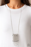 On The Fly - Black Necklace - Paparazzi Accessories Necklace Bedazzle Me Pretty Mobile Fashion Boutique
